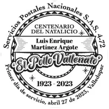 Matasellos Luis Enrique Mart&iacute;nez "El Pollo Vallenato"