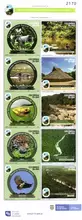 Hoja de 10 estampillas Quinta Serie Parques Nacionales Naturales