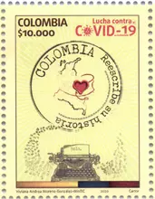 Estampilla Lucha contra el Covid-19 en Colombia