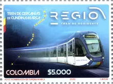 Estampilla Proyecto Regiotram de Occidente