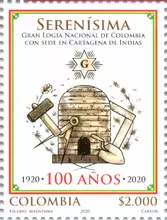 Estampilla Seren&iacute;sima Gran Logia Nacional de Colombia