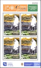 Hoja de 4 estampillas Mahatma Gandhi sesquicentenario de su natalicio