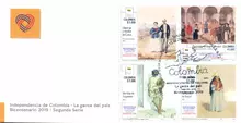 Sobre de primer d&iacute;a #1 La gente del pa&iacute;s Bicentenario 2019 