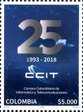 Estampilla C&aacute;mara Colombiana de Inform&aacute;tica y Telecomunicaciones - CCIT