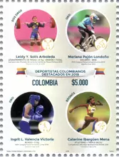 Estampilla #1 Deportistas colombianos destacados en 2019