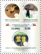 Estampilla #2 Deportistas colombianos destacados en 2019