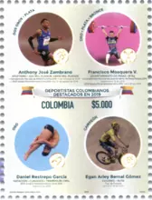 Estampilla #3 Deportistas colombianos destacados en 2019