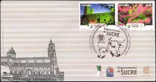 Sobre de primer d&iacute;a Departamento de Sucre 50 a&ntilde;os