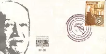 Sobre de primer d&iacute;a Centenario natalicio de Enrique Santos Castillo