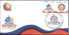 Sobre de primer día XVIII Juegos Bolivarianos Santa Marta 2017