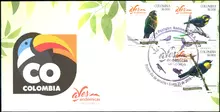Sobre de primer día #2 Aves Endémicas de Colombia