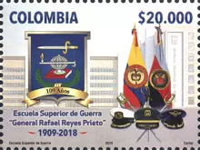 Estampilla Escuela Superior de Guerra 109 a&ntilde;os
