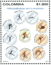 Medallistas colombianos en Londres. (18/12/2012)
