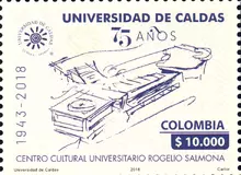 Estampilla Universidad de Caldas 75 a&ntilde;os