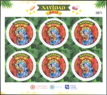 Hoja de 6 estampillas Navidad 2018