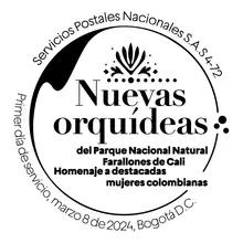 Matasellos Nuevas orquídeas homenaje a destacadas mujeres colombianas