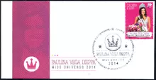 Sobre de primer día Miss Universo 2014 Paulina Vega