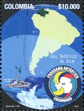 Estampilla Programa Antártico Colombiano