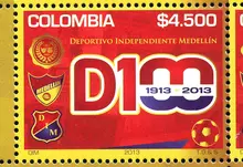 Estampilla Deportivo Independiente Medellín 100 años