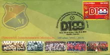 Sobre de primer día Deportivo Independiente Medellín 100 años