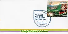 Sobre de primer d&iacute;a Paisaje Cultural Cafetero