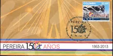 Sobre de primer d&iacute;a Pereira 150 a&ntilde;os