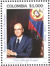 Estampilla Augusto Ram&iacute;rez Ocampo