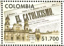 Estampilla Peri&oacute;dico El Catolicismo