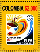 Estampilla Copa Mundial Sub-20 de la FIFA Colombia 2011
