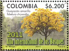 Estampilla 2011 Año Internacional de los Bosques