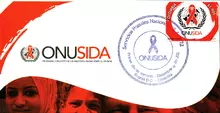 Sobre de primer d&iacute;a ONU SIDA