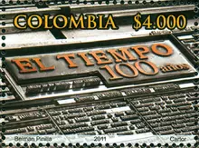 Estampilla 100 a&ntilde;os del Peri&oacute;dico El Tiempo