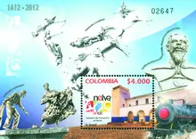 Hoja filat&eacute;lica Neiva 400 a&ntilde;os