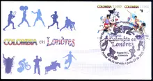 Sobre de primer d&iacute;a #2 Colombia en Londres