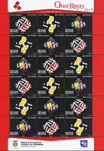 Hoja de estampillas Omar Rayo