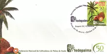 Sobre de primer d&iacute;a FEDEPALMA 50 a&ntilde;os