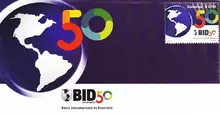 Sobre de primer d&iacute;a  Banco Interamericano de Desarrollo