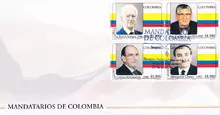 Sobre de primer d&iacute;a #1 Mandatarios de Colombia