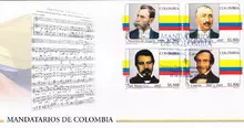 Sobre de primer d&iacute;a #4 Mandatarios de Colombia