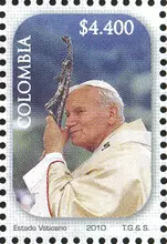 Estampilla Legado de Juan Pablo II El Magno