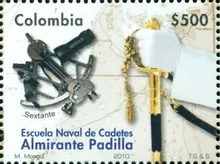 Estampilla Escuela Naval de Cadetes Almirante Padilla