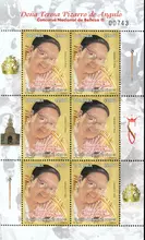 Hoja de estampillas Do&ntilde;a Teresa Pizarro de Angulo