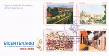 Sobre de primer d&iacute;a #2 Bicentenario de la Independencia de 1810-2010