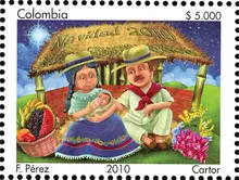 Estampilla Navidad 2010