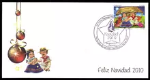 Sobre de primer d&iacute;a Navidad 2010