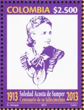 Soledad Acosta De Samper Centenario de su fallecimiento 1913-2013. (3/09/2013)