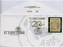 Sobre de primer d&iacute;a El Espectador 120 a&ntilde;os