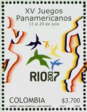 Estampilla XV Juegos Panamericanos Rio 2007