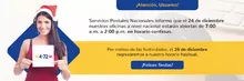 Atenci&oacute;n al cliente 24 dic