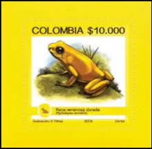 Estampillas operativas "Biodiversidad end&eacute;mica de Colombia en peligro de extinci&oacute;n". (6/07/2015)